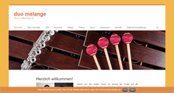 Desktop Screenshot of duo-melange.de